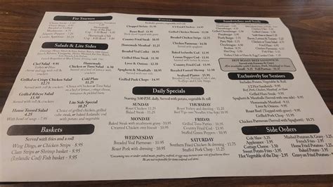 hoge's east liverpool menu  11:30am-7:30pm